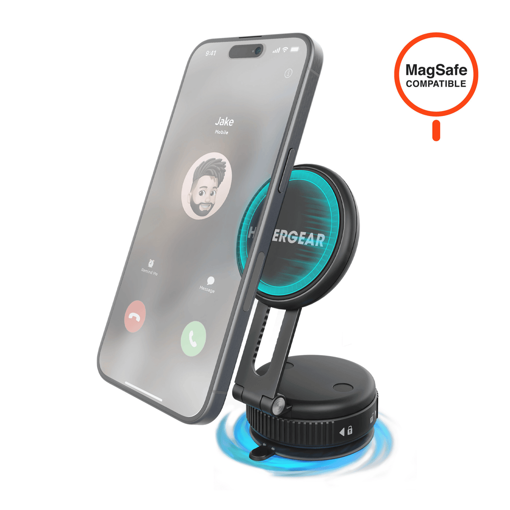 HyperGear Mag Vac Magnetic Phone Mount with Vacuum Suction Cup Base