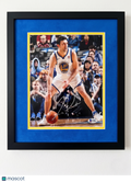 Zaza Pachulia Golden State Warriors Signed 8x10 Custom Framed Photo BAS