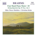 Brahms / Matthies / Kohn - Four Hand Piano 10 - Music CD