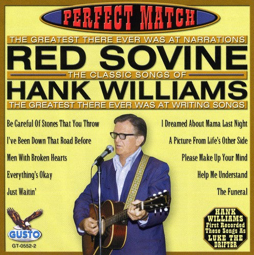 Sovine,red - Perfect Match-songs Of Hank Williams - Music CD