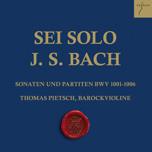 Bach,j.s. / Pietsch,thomas - Sonatas & Partitas For Violin Solo Bwv 1001-1006 - Music CD