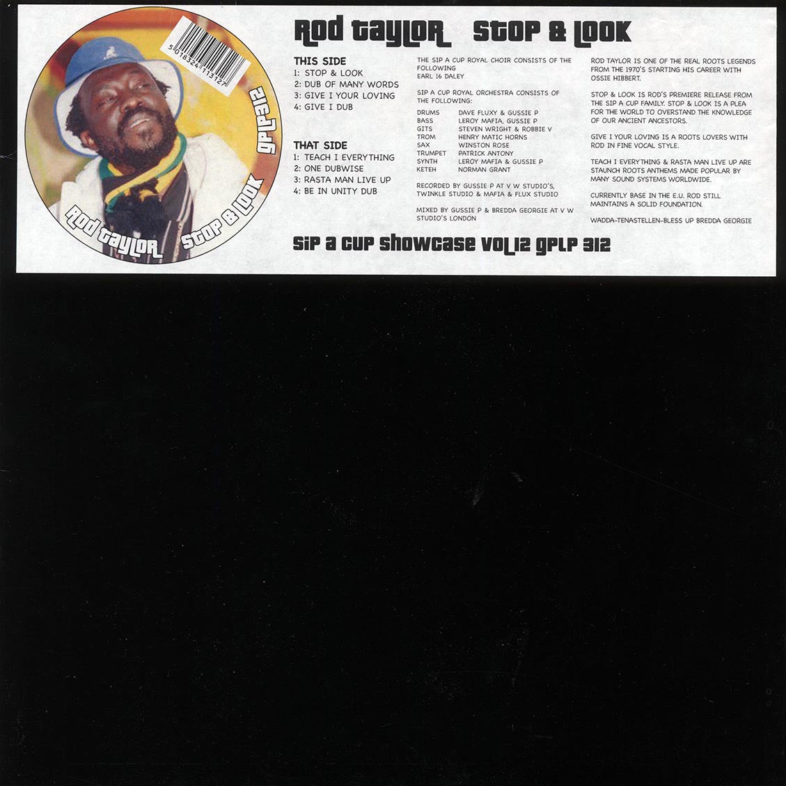 Rod Taylor - Stop & Look (2009 FIRST PRESS) (orig. press) Vinyl Record