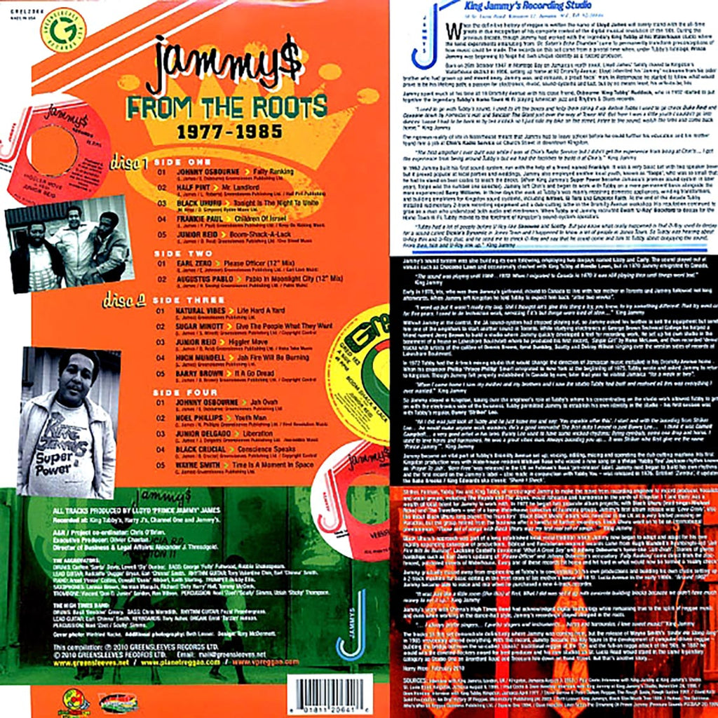 Black Uhuru, Johnny Osbourne, Hugh Mundell, Lacksley Castell, Etc. - Jammys From The Roots (2xLP) Vinyl Record