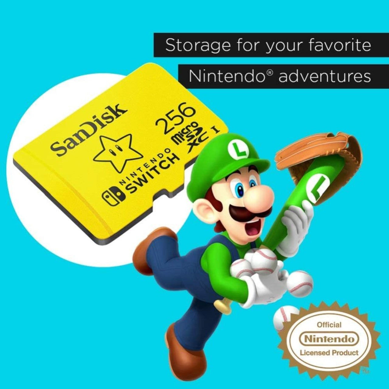 SanDisk - Switch MicroSDXC Card: 256GB Super Star - SanDisk