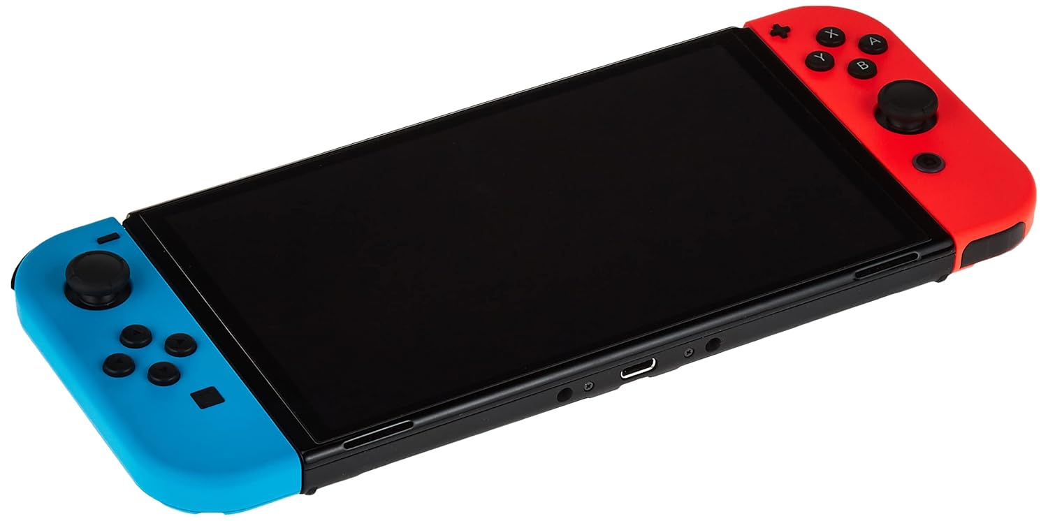 Nintendo Switch OLED Model w/Neon Red & Neon Blue Joy-Con Handheld Game Console