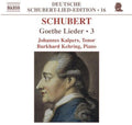 Schubert / Kalpers / Kehring - Goethe Lieder 3 - Music CD