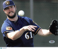 Aaron Wilkerson Milwaukee Brewers Signed 8x10 Photo PSA