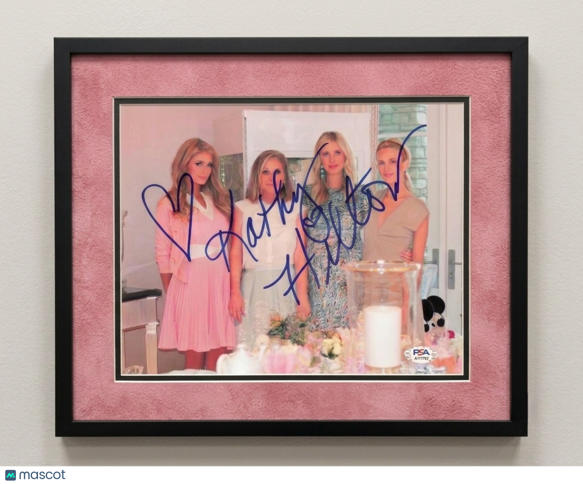 Kathy Hilton Signed 8x10 Custom Framed Photo PSA Autographed