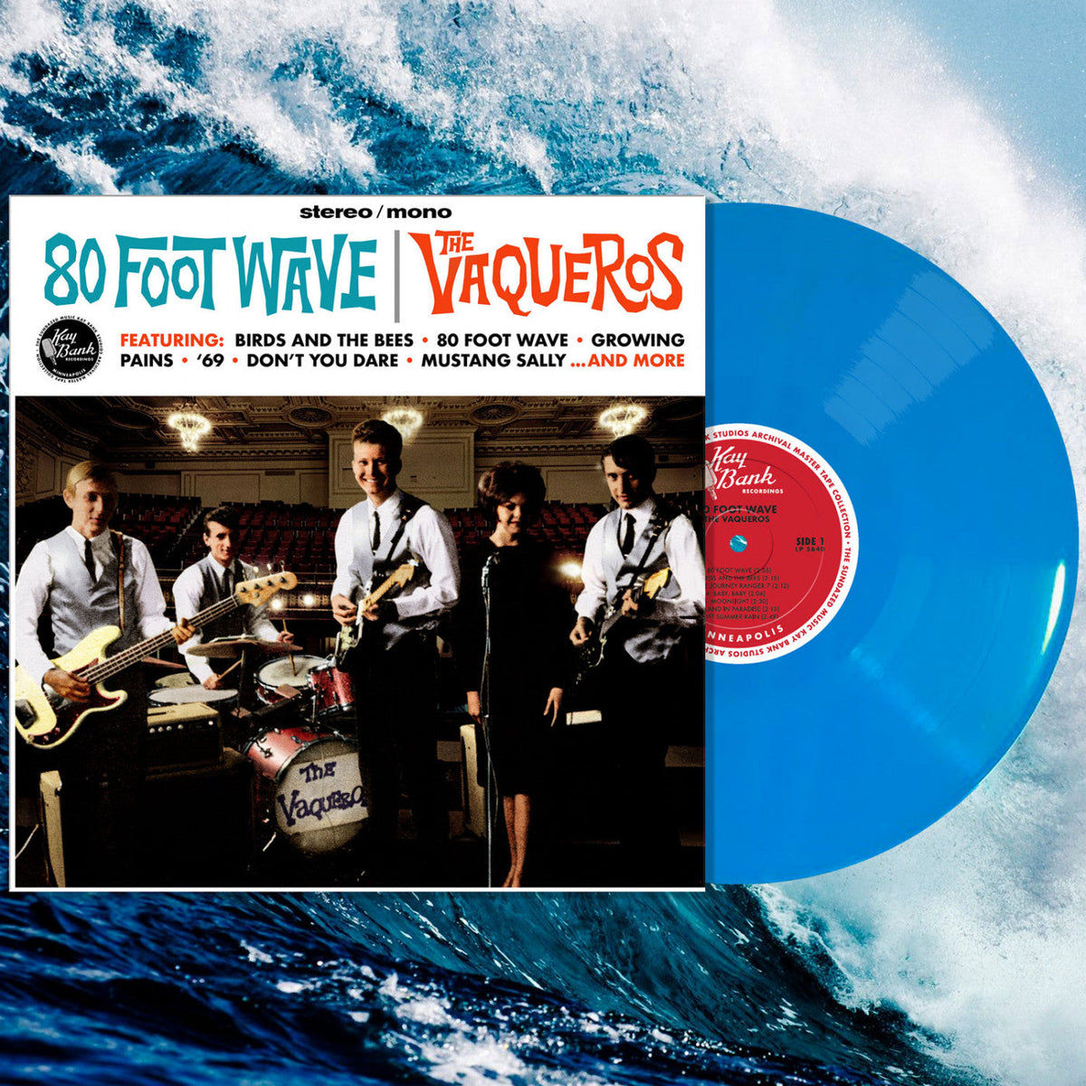 The Vaqueros - 80 Foot Wave (Turquoise Vinyl) Vinyl Record