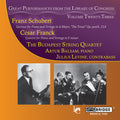 Schubert / Franck / Budapest String Quartet - Great Performances From The Library Of Congress 23 - Music CD