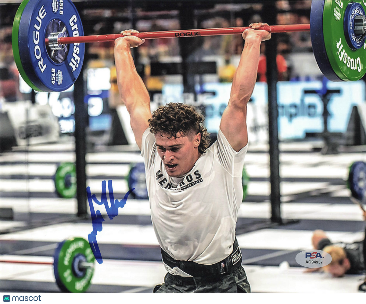 Justin Medeiros signed 8x10 photo CrossFit PSA Autographed