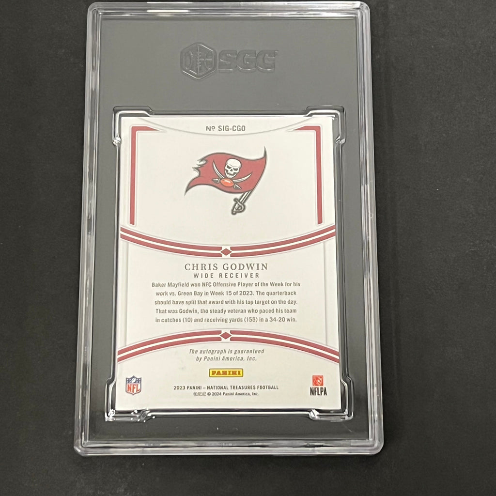 2023 Panini National Treasures #SIG-CGO Chris Godwin SGC Authentic Auto 10