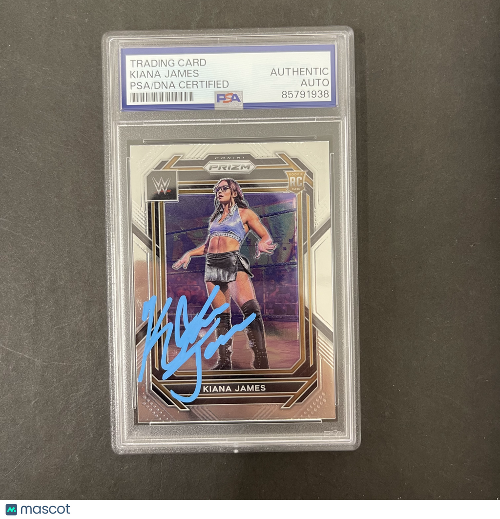 2023 Panini Prizm WWE#138 Kiana James Signed Card PSA Autographed