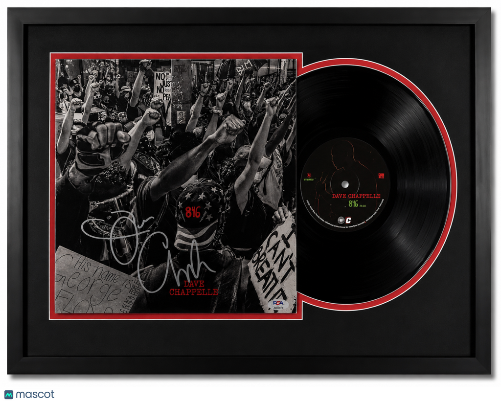 Dave Chappelle Signed 8:46 Framed Vinyl PSA Album Auth