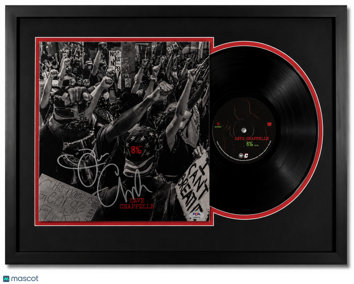 Dave Chappelle Signed 8:46 Framed Vinyl PSA Album Auth