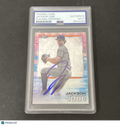 2022 Topps #44 Jackson Jobe Bowman Best Pink and Blue Refractor signed card PSA