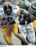 Nate Chandler Signed Iowa Hawkeyes Football 8x10 Photo PSA Autographed