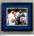 Al Attles Golden State Warriors Signed Basketball 8x10 Custom Framed Photo PSA