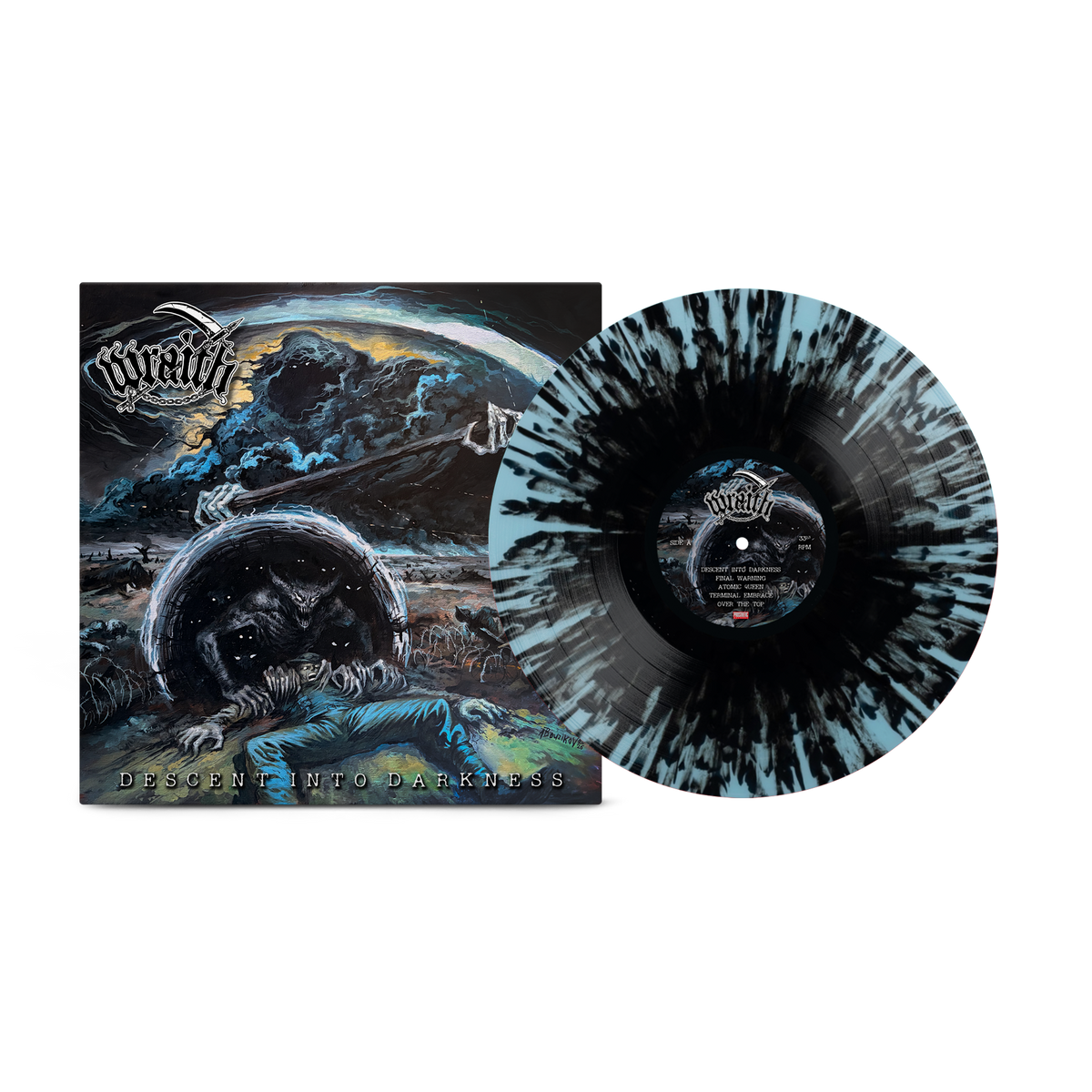 Wraith - Descent Into Darkness T6 + BK Splatter Vinyl Record