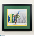 Alec Burks Utah Jazz Signed Basketball 11x14 Custom Framed Photo PSA