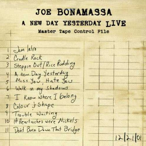 Bonamassa,joe - New Day Yesterday Live - Music CD