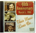 Cline / Copas / Hawkins - 40th Anniversary - Music CD