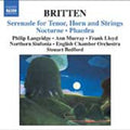 Britten / Langridge / Murray / Lloyd / Bedford - Serenade For Tenor Horn & Strings - Music CD