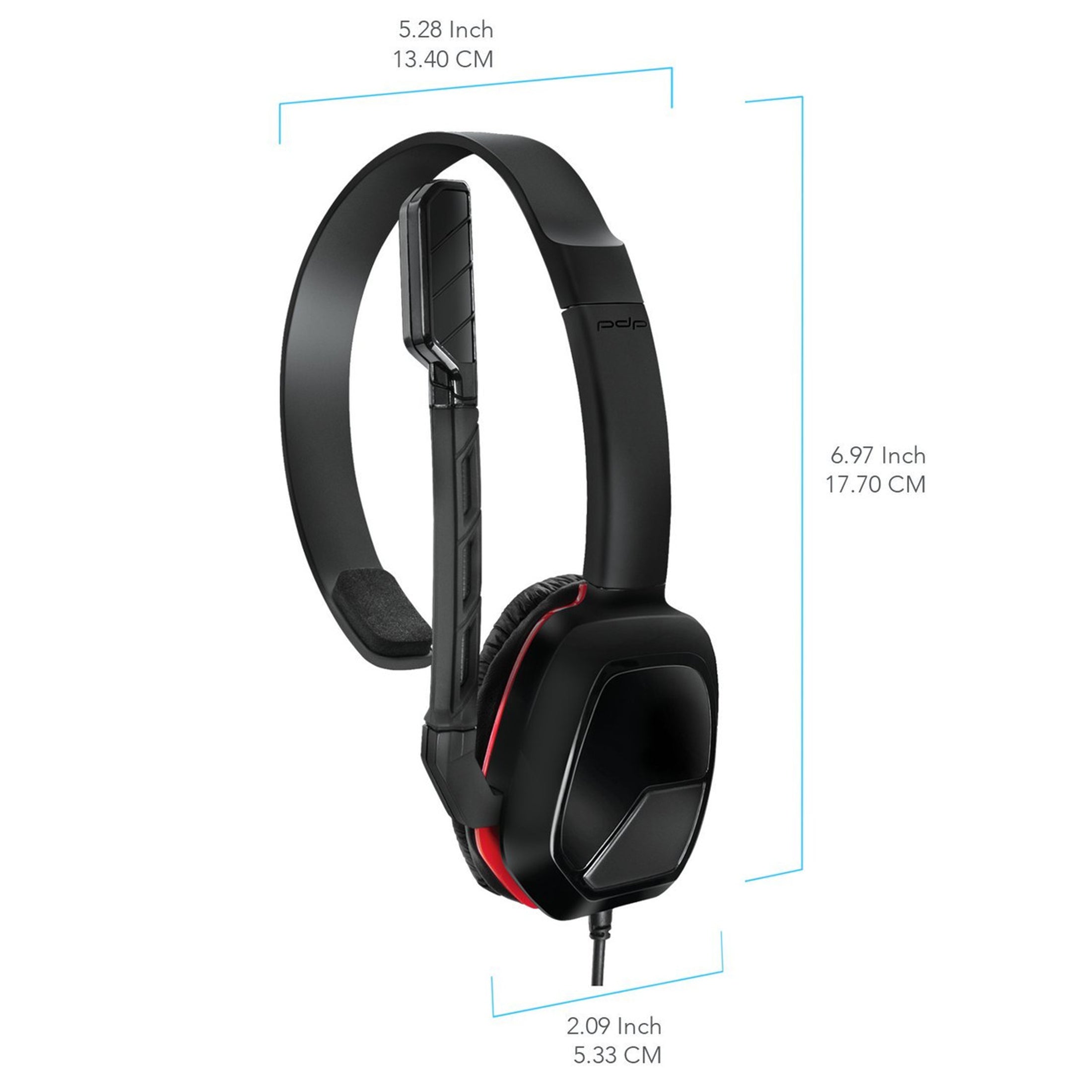 Switch Wired Chat Headset LVL1 Afterglow Black PDP