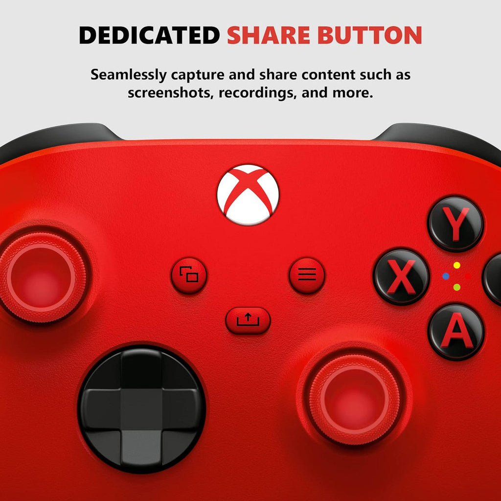 Microsoft - Xbox Wireless Controller: Pulse Red - Microsoft