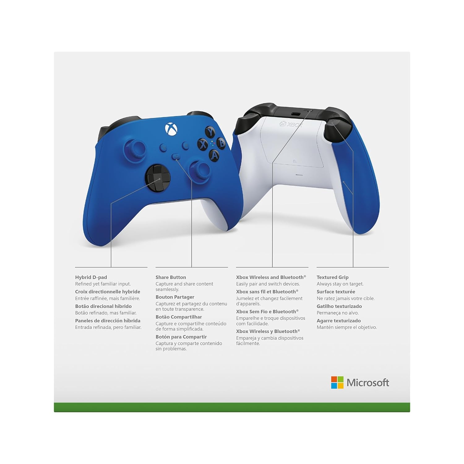 XBOX Wireless Gaming Controller Shock Blue