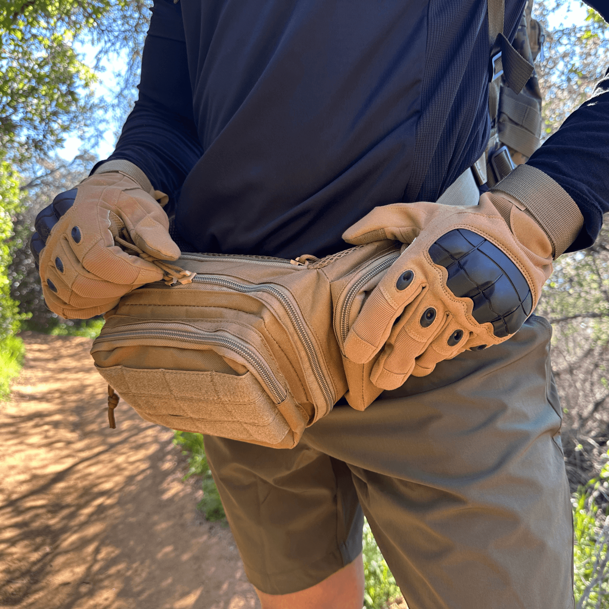 JupiterGear Tactical Military Fanny Pack Waist Bag & MOLLE EDC Pouch For Outdoor Activities