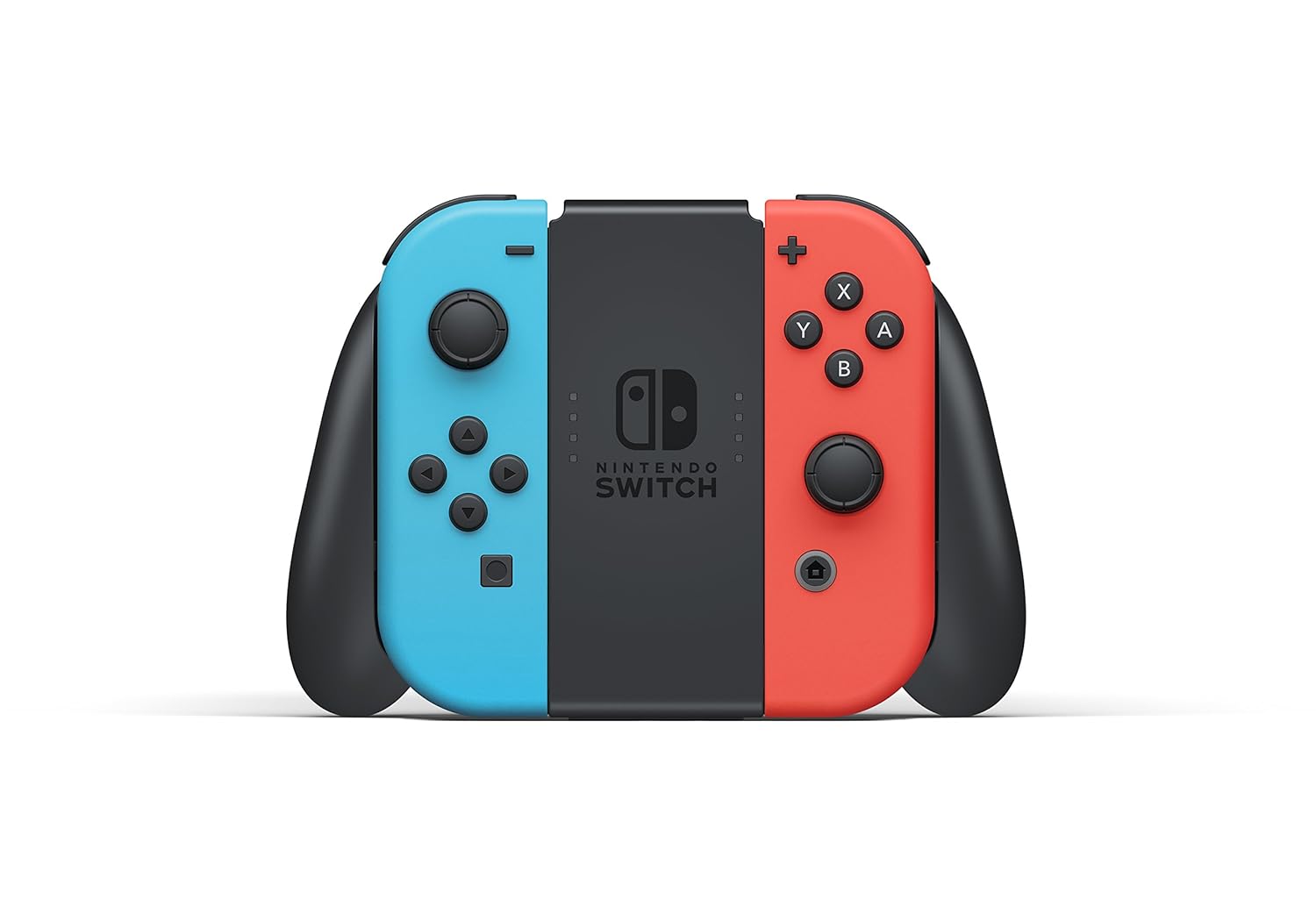 Nintendo Switch with Neon Blue and Neon Red Joy-Con Handheld Gaming Console
