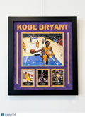 Kobe Bryant Los Angeles Lakers Basketball 3-Card Display