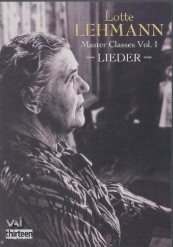 Lehmann,lotte - Masterclasses 1: Lieder - DVD