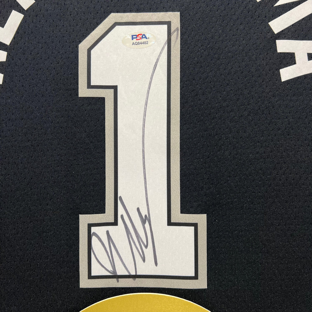 Victor Wembanyama Custom Framed Signed San Antonio Spurs Jersey PSA Autographed
