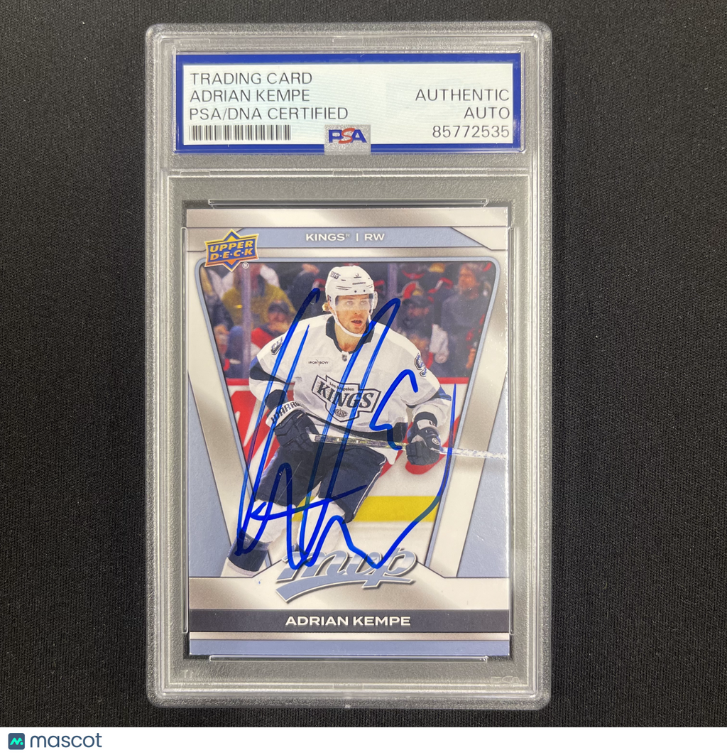 2025 Upper Deck MVP Hockey#134 Adrian Kempe Signed Card PSA Autographed