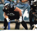 Landon Dickerson Signed 8x10 Photo PSA Philadelphia Eagles