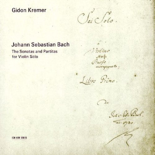 Kremer / Bach - Sonatas & Partitas For Violin Solo - Music CD