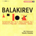 Balakirev / Shelley / Sinaisky / Bbc Philharmonic - Symphony 1 / Overture King Lear / In Bohemia - Music CD