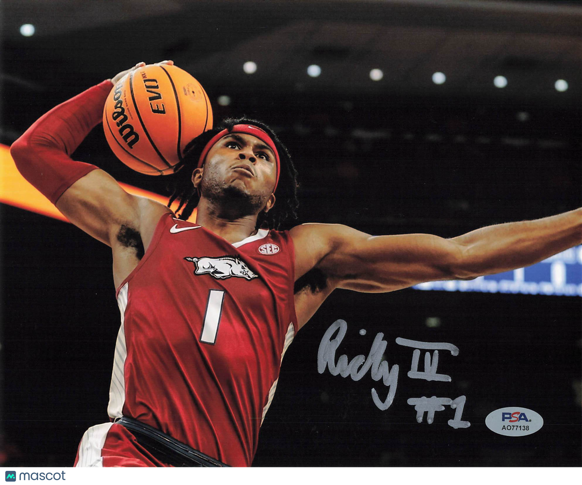Ricky Council Signed 8x10 Photo PSA Arkansas Razorbacks
