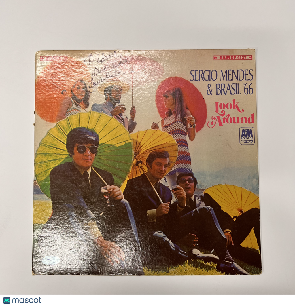Lani Hall Signed Look Around by Sérgio Mendes & Brasil '66 Vinyl Album PSA Auto