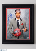 Damian Lillard Portland Trail Blazers Signed 11x14 Custom Framed Photo JSA