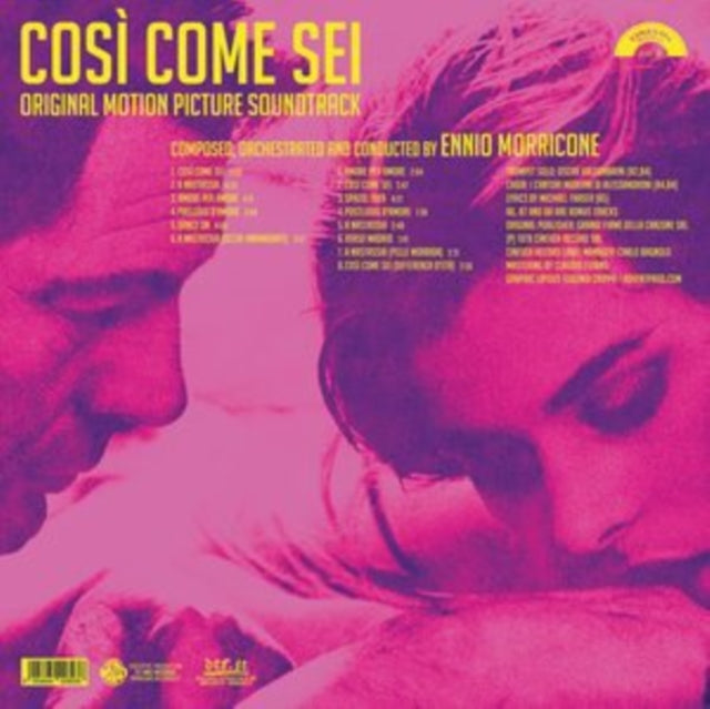 Ennio Morricone - Peur Sur La Ville (Gatefold Sleeve Designed By Eric Adrian Lee) & Blue-Eyed Bandit (Il Bandito Dagli Occhi Azzurri) Ost & L’Ultimo Treno Della Notte (Yellow LP Vinyl) & Così Come Sei Ost (Limited/180G/Solid Pink LP Vinyl) &