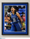 Augustus Seimone Minnesota Lynx Signed Basketball 8x10 Custom Framed Photo PSA
