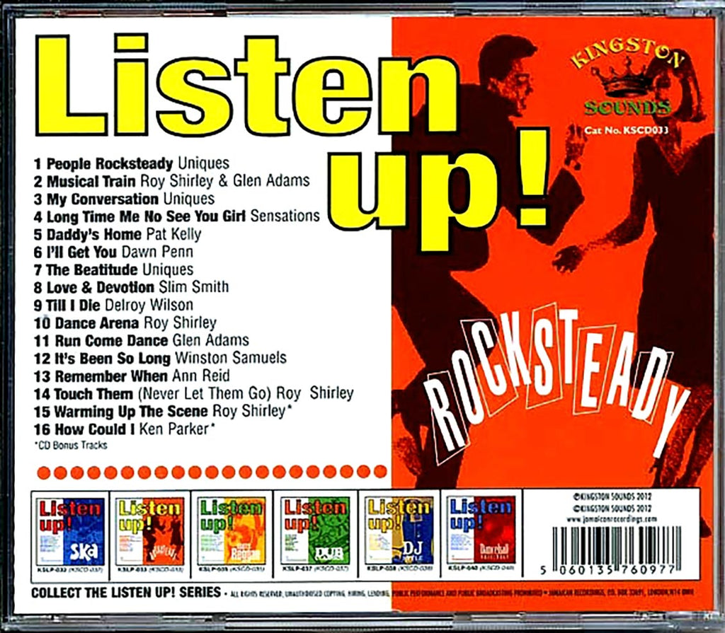 The Uniques, Slim Smith, Dawn Penn, Pat Kelly, Etc. - Listen Up: Rock Steady Music CD