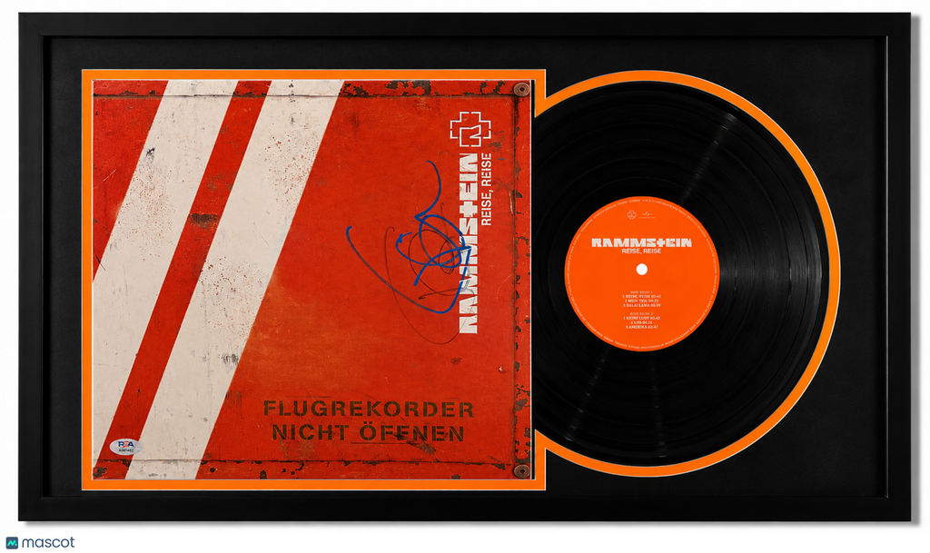 Till Lindemann Signed Reise Reise Framed Vinyl Album PSA