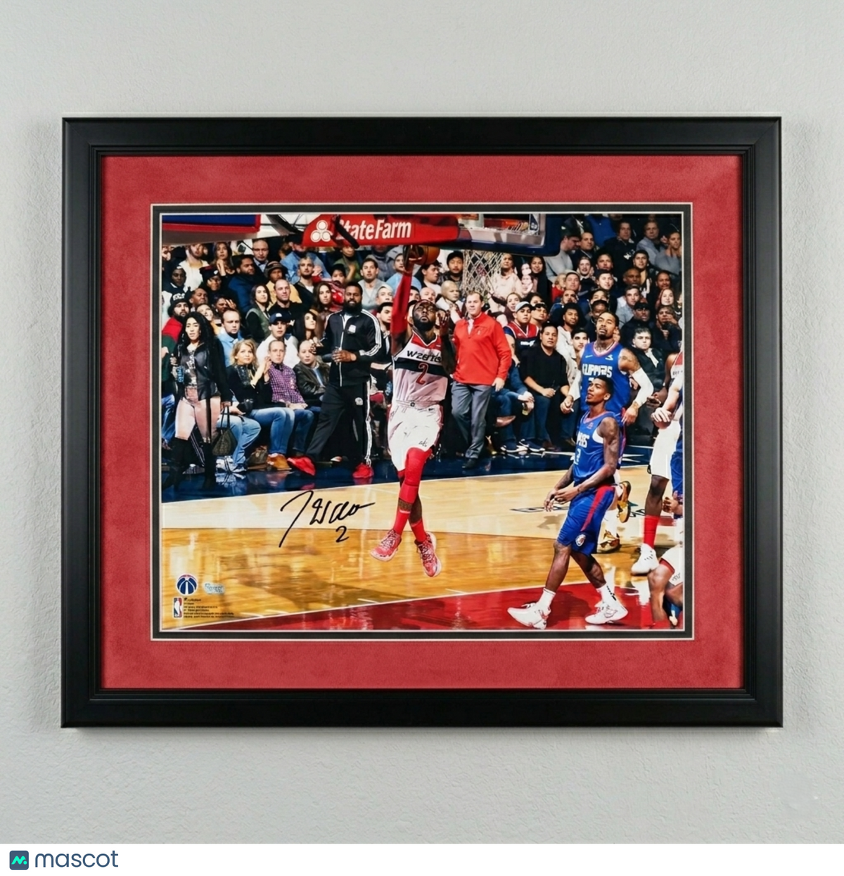 John Wall Washington Wizards Signed 16x20 Custom Framed Photo Fanatics Authentic