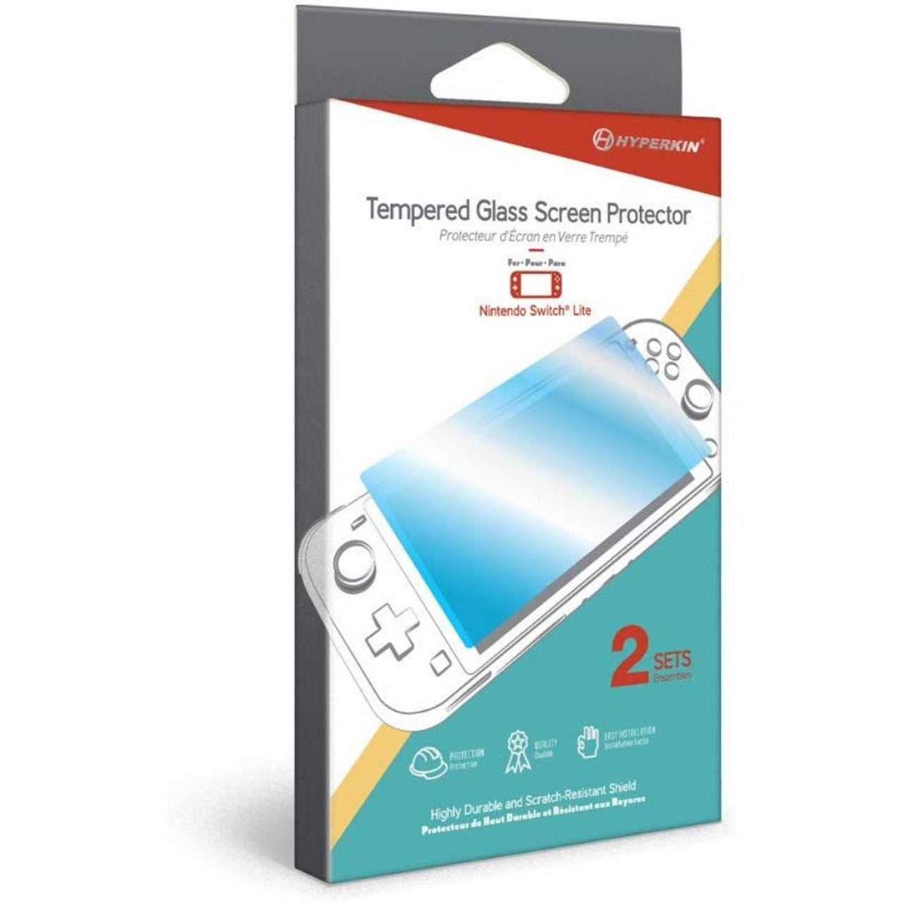Hyperkin - Switch Lite Tempered Glass Screen Protector Hyperkin (2-Sets)
