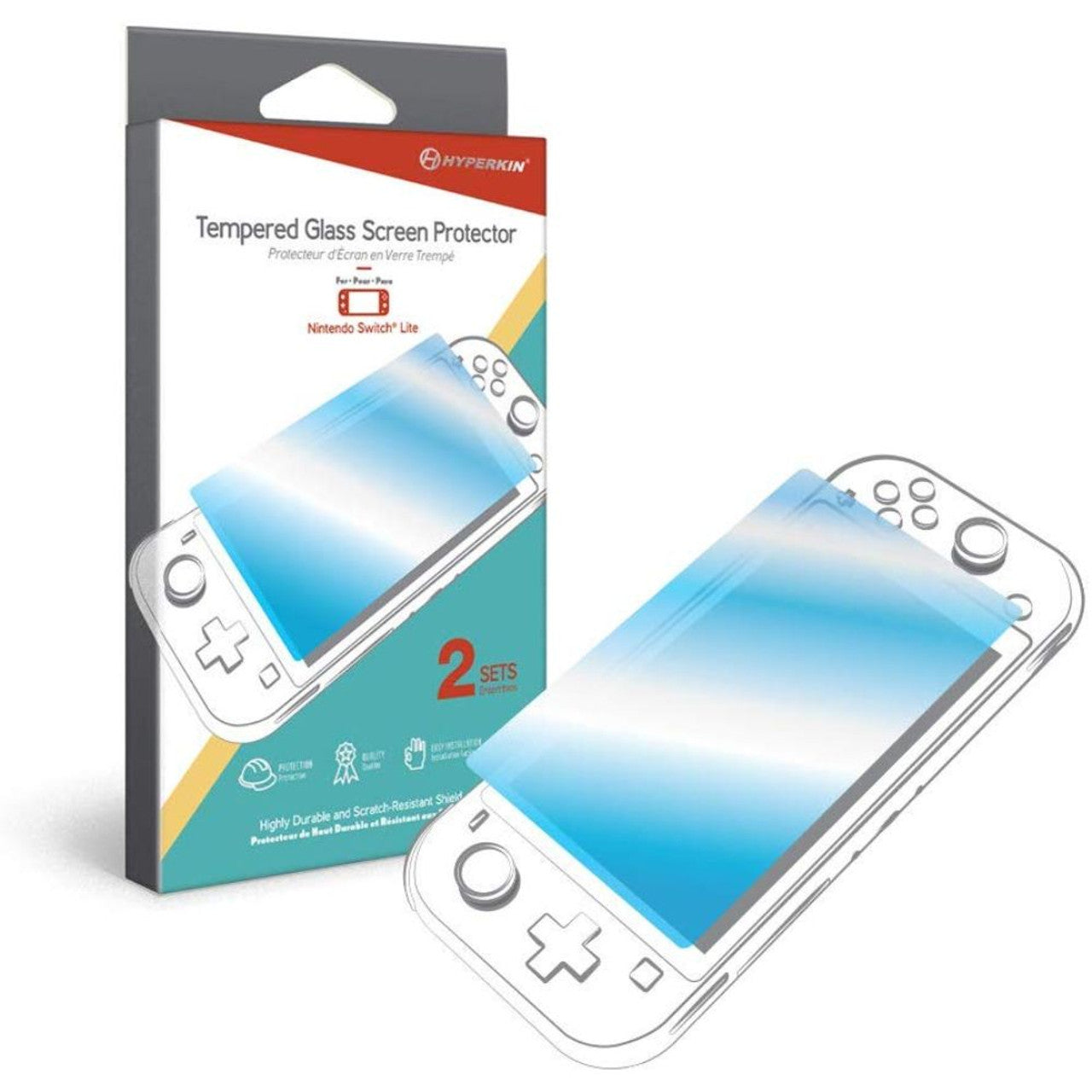 Hyperkin - Switch Lite Tempered Glass Screen Protector Hyperkin (2-Sets)