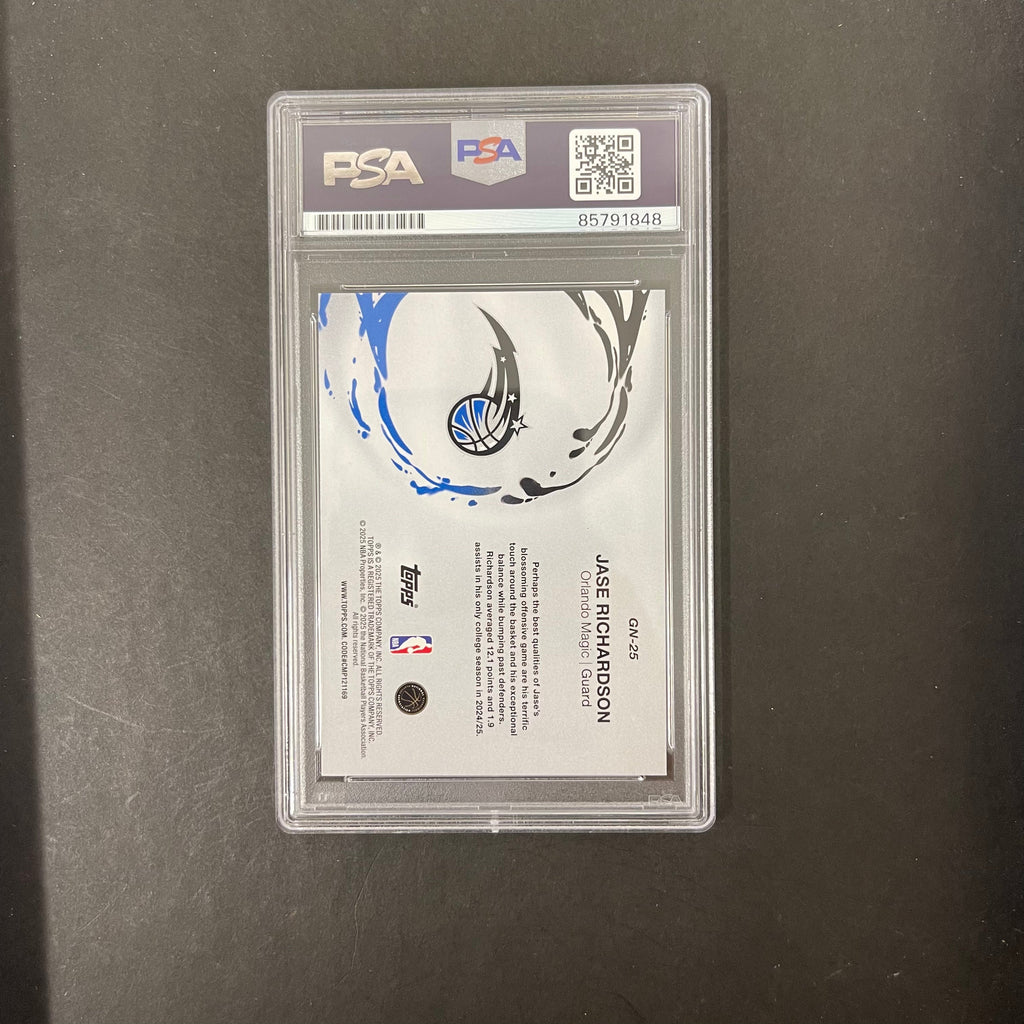 2025 Topps Generation#GN-25 Jase Richardson Signed Card PSA Autographed